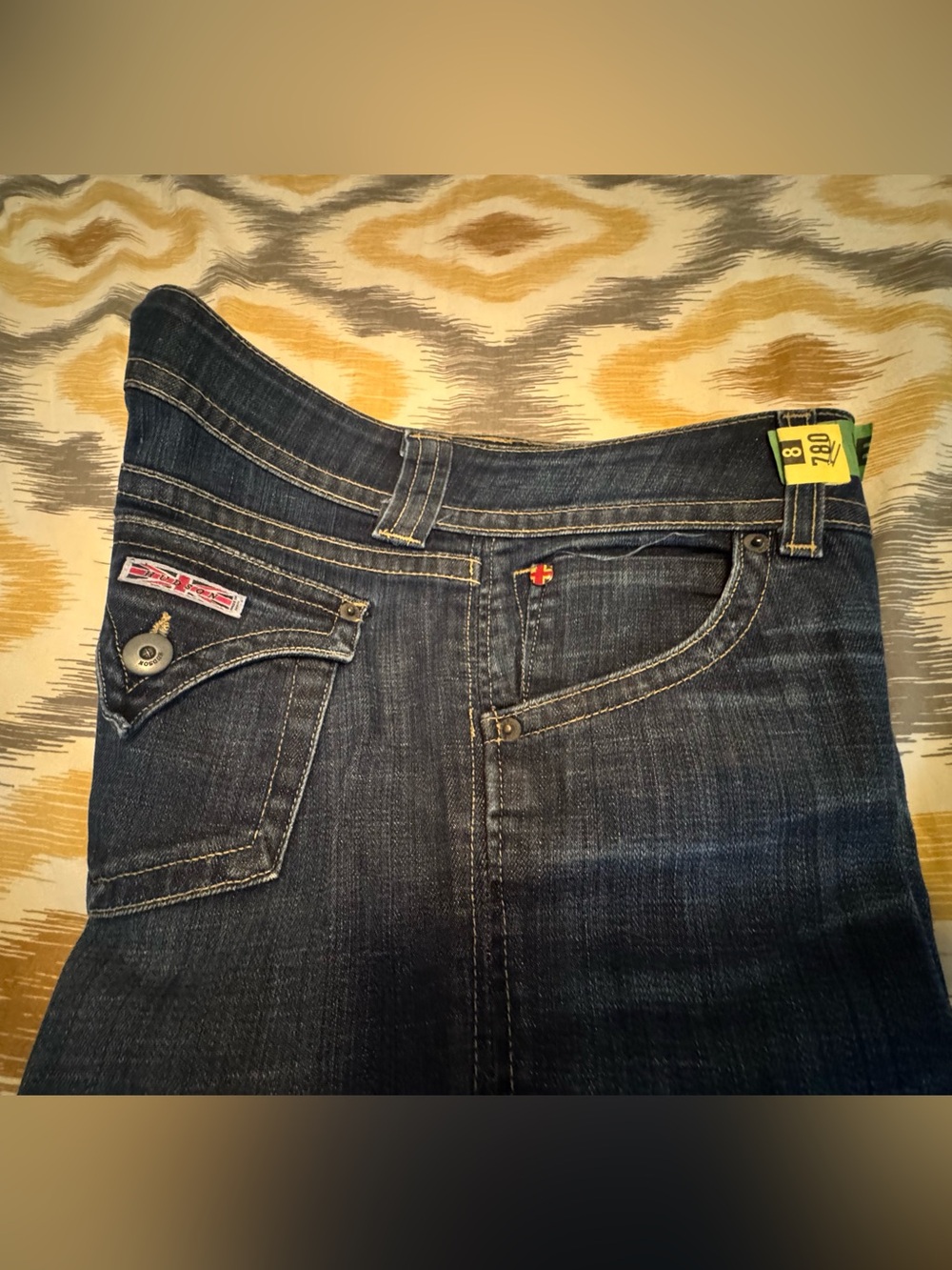 Hudson Starched Low-Rise Women’s Dark Blue Flare Leg Jeans